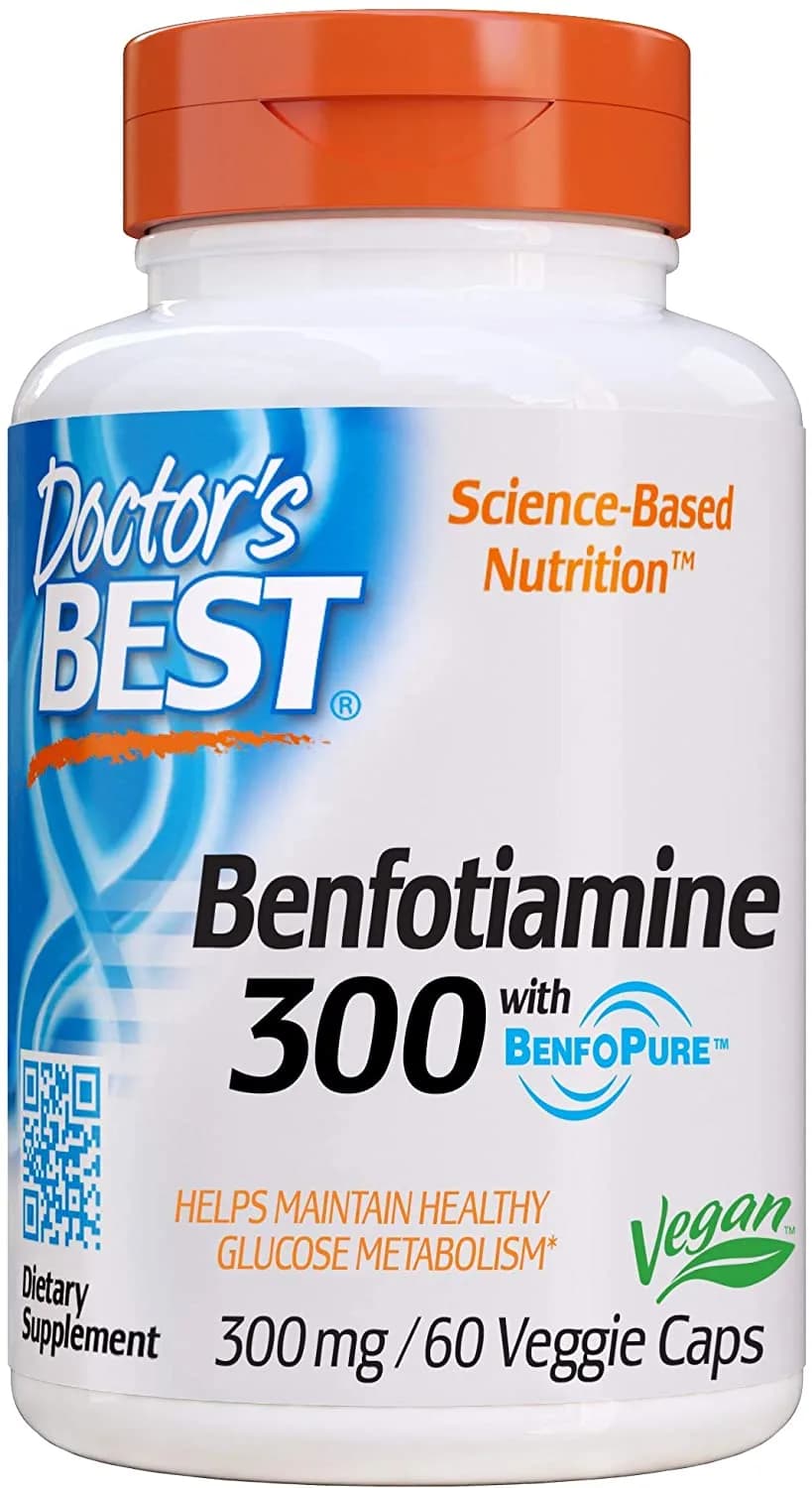BenFotiamine with BenfoPure, 300 mg, 60 Capsules by Doctor's Best