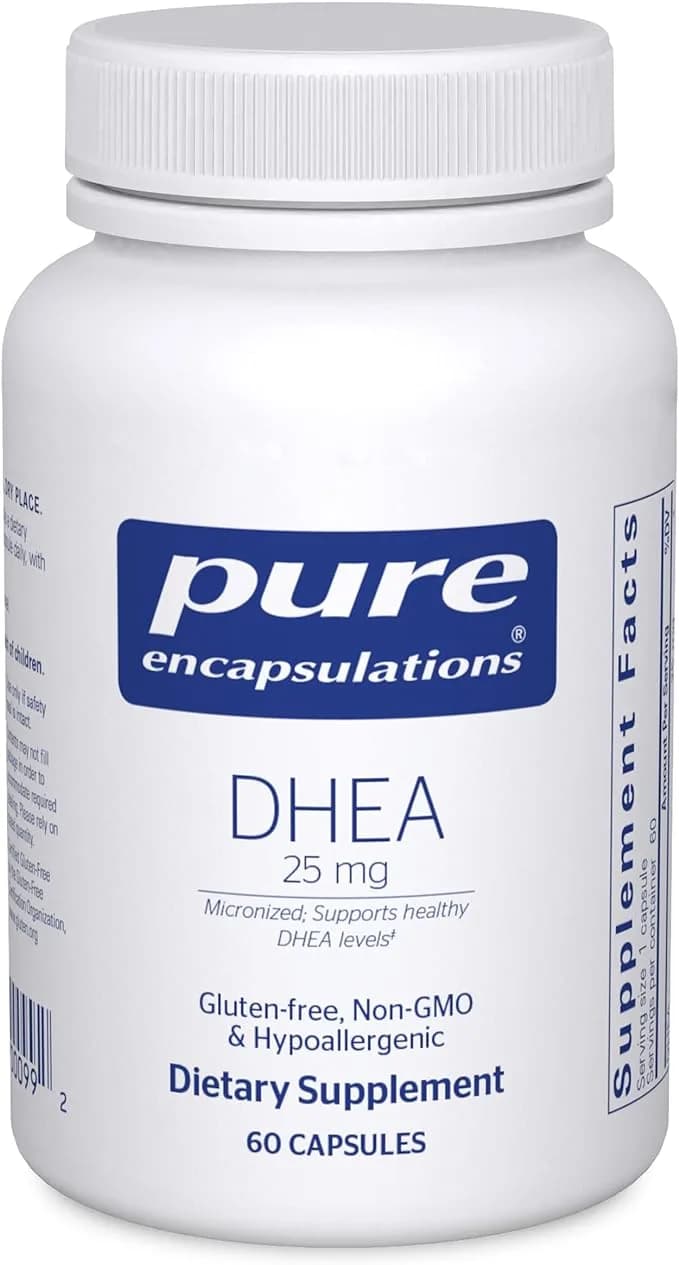 Pure Encapsulations DHEA 25 mg - Supplement for Immune Support, Hormone Balance, Metabolism Support, and Energy Levels - with Micronized DHEA - 60 Capsules
