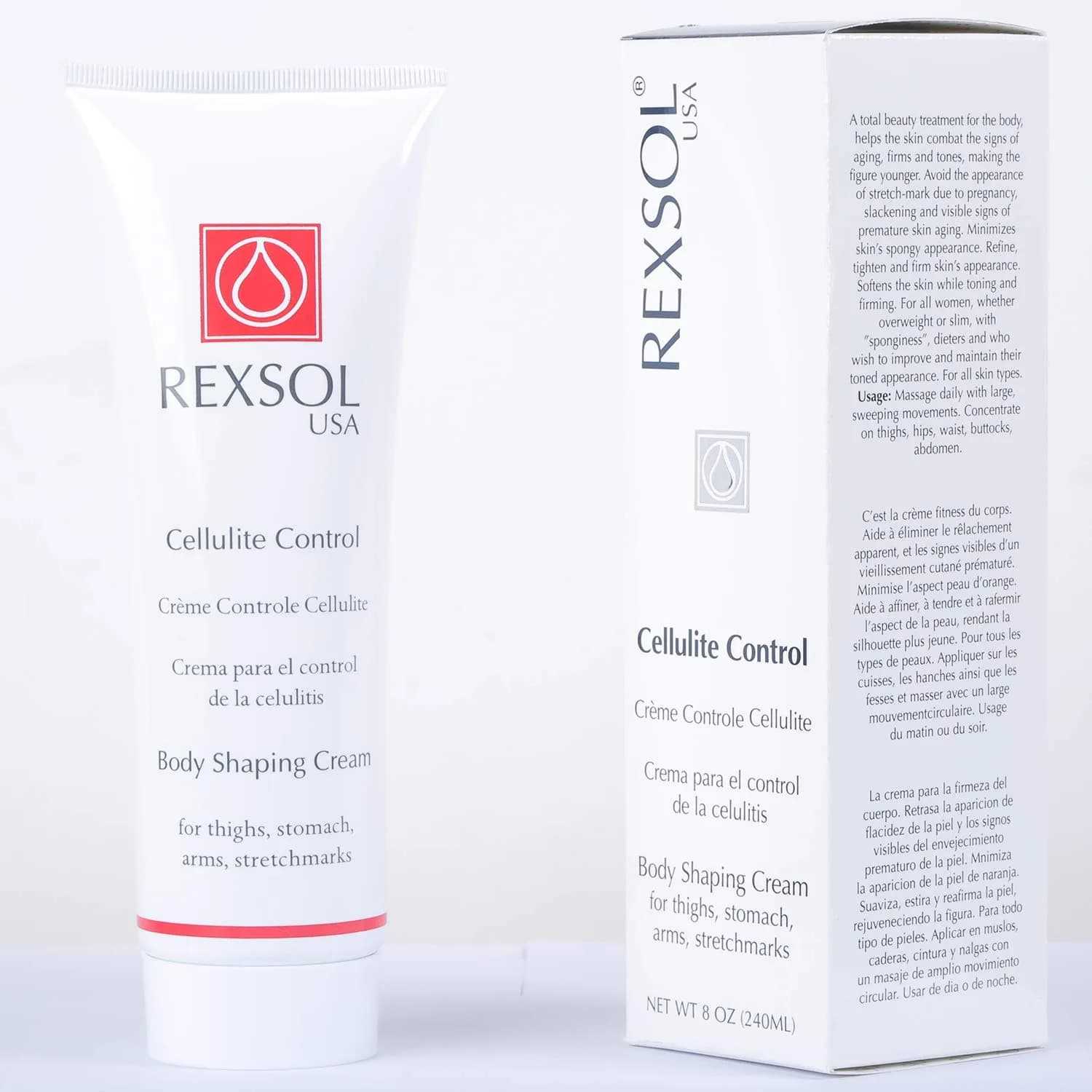 Rexsol USA Cellulite Control Body Shaping Cream | Supports Smoother Skin Texture