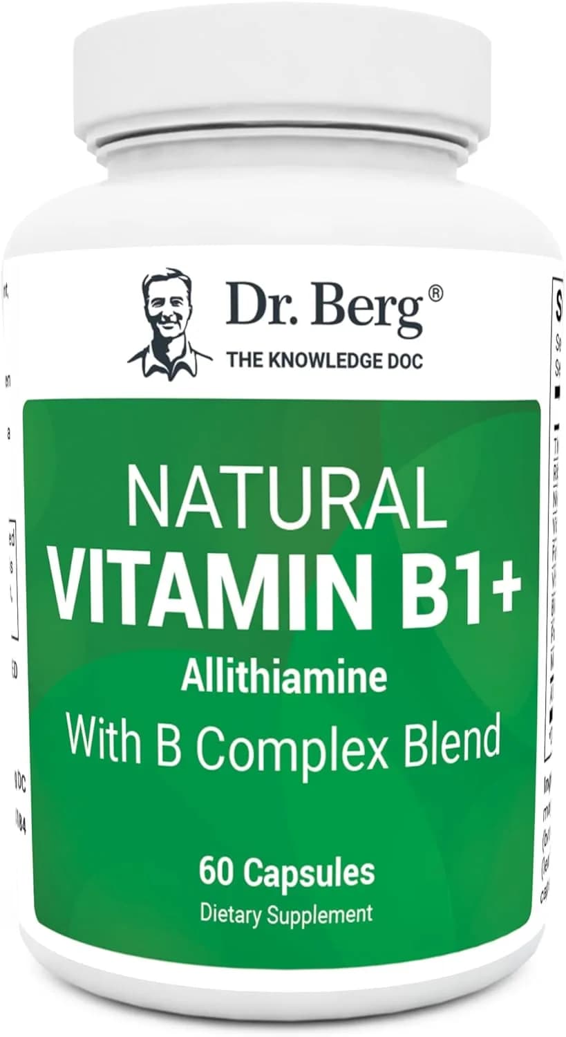 Dr. Berg Natural Vitamin B1 B6 B12 Complex, 60 Capsules