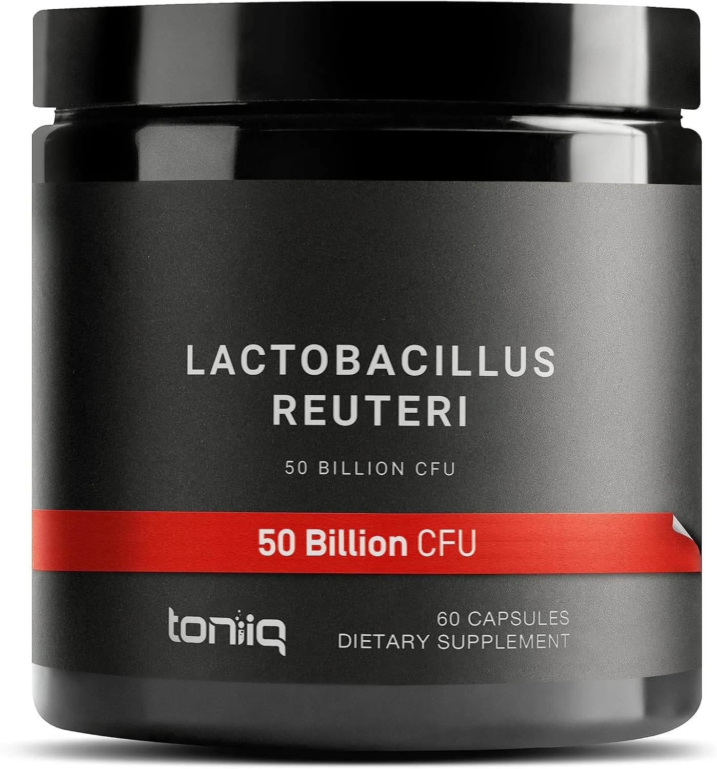 Toniiq 50 Billion CFU Lactobacillus Reuteri Probiotic 50mg per Serving - L Reuteri Probiotics - Highest CFU Count Lactobacillus Reuteri Probiotic - 60 Vegetarian Capsules
