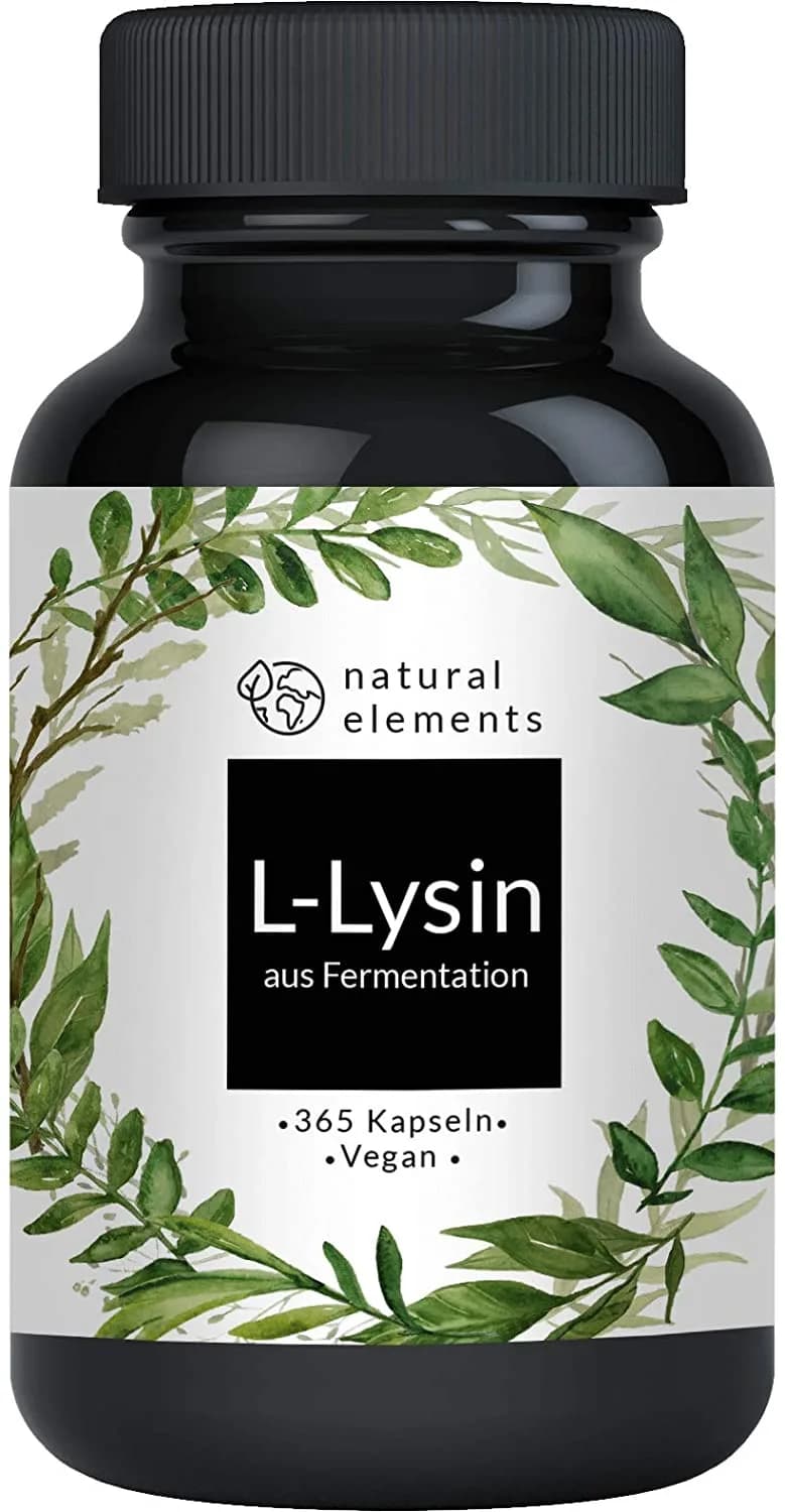 natural elements l-lysine 365 capsules
