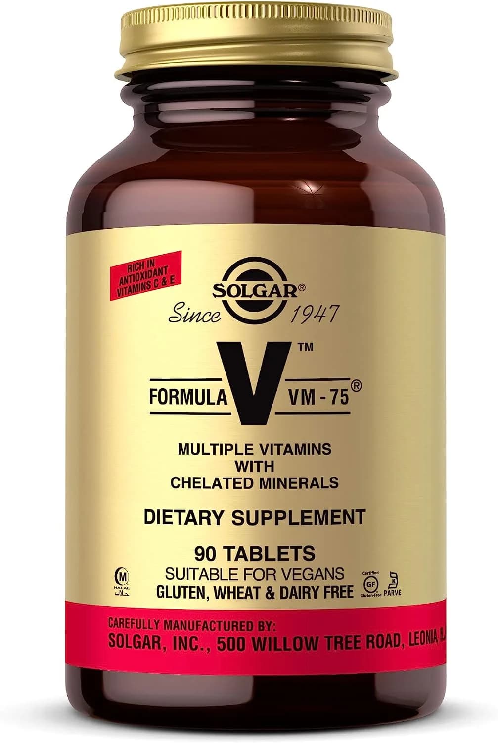 Multivitamins for women (Formula VM-75), 90 Tablets by Solgar