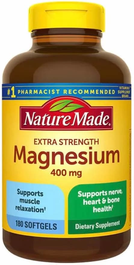 Nature Made Magnesium 400 mg Oxide Extra Strength 180 softgels
