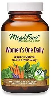 MegaFood Women's One Daily - Women's Multivitamin supports Optimal Health and Well-Being - With B Complex Vitamins - Gluten Free, Non-GMO, Dairy Free, Soy Free - 90 Tablets ميجا فود وان ديلى فيتامينات و معادن متعددة للنساء 90 حباية_ 90 جرعة