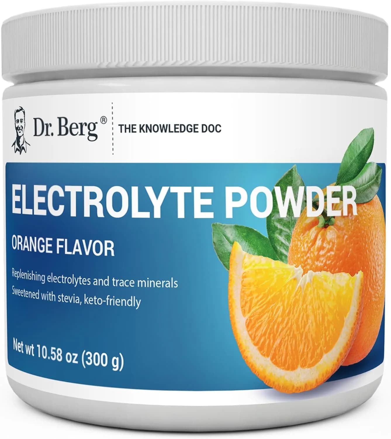 Keto Electrolyte Powder Orange Zero Sugar Hydration, 50 Servings by Dr Berg's
