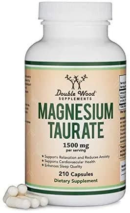Magnesium Taurate, 1500 mg, 210 Capsules by Double wood supplements