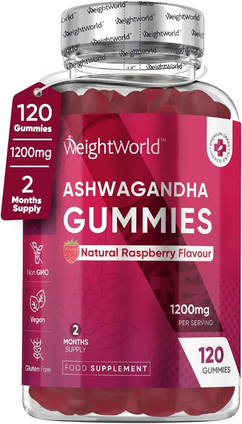 WeightWorld, Ashwagandha 1200mg, 120 Gummies
