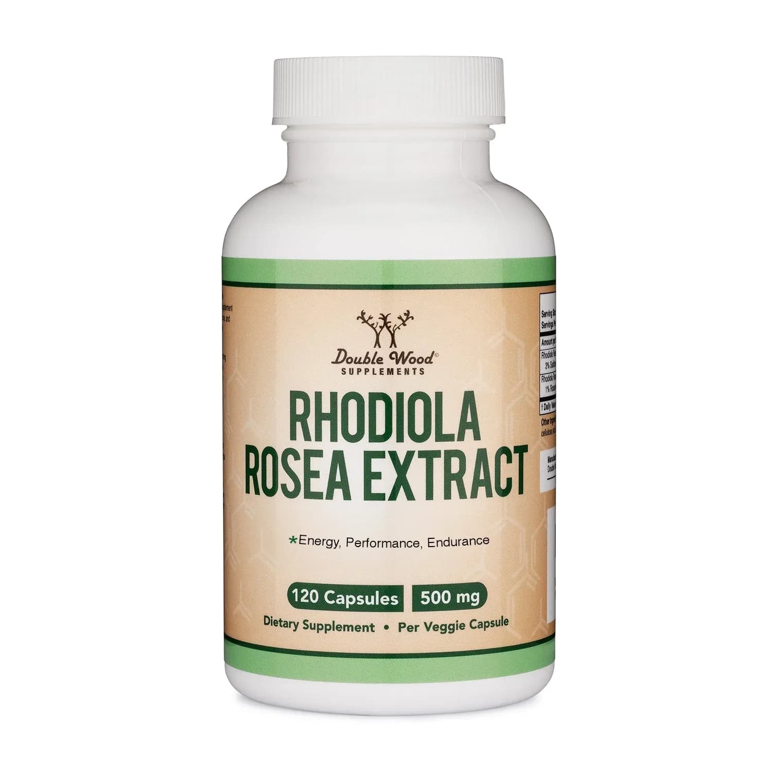 Rhodiola Rosea Extract, 500 mg, 120 Capsules by Double wood supplements
