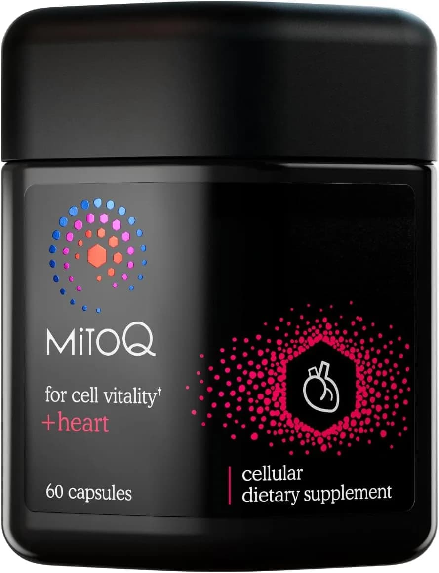 MitoQ for Cell Vitality +Heart, 60 Capsules