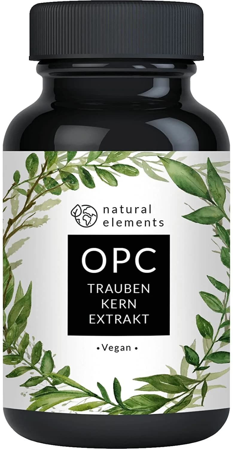 natural elements OPC grape seed extract, 240 capsules for 8 months, laboratory-tested premium OPC from European grapes مستخلص بذور العنب الطبيعى من العنب الأوروبى ، 240 كبسولة ، تكفى 8 أشهر