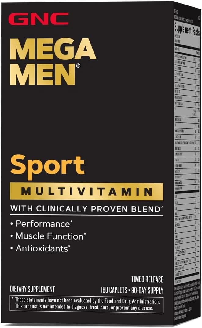 GNC Mega Men Sport Multivitamin, 180 Capsules by GNC