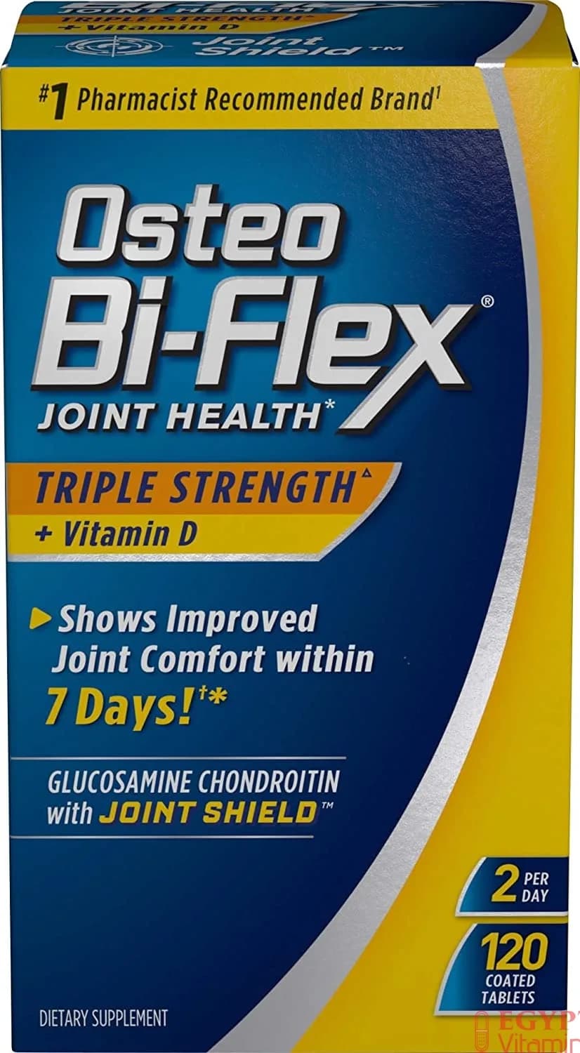 Osteo Bi-Flex Triple Strength Glucosamine Chondroitin with Vitamin D3, for Immune and Bone Health, 120 Count اوستيو بى_ فليكس (ثلاث أضعاف القوة) جلوكوزامين و كوندروتين مع فيتامين د3 ، لصحة المفاصل والعظام ولصحة الجهاز المناعى ، 120 حباية