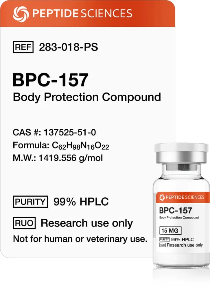 Peptide Sciences BPC, 15 mg by Peptide Sciences