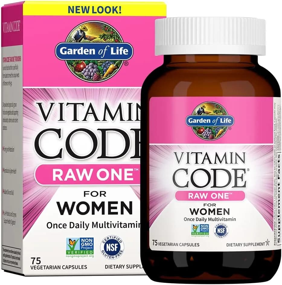 RAW One a Day Multivitamin for Women, 75 Capsules by Garden of Life