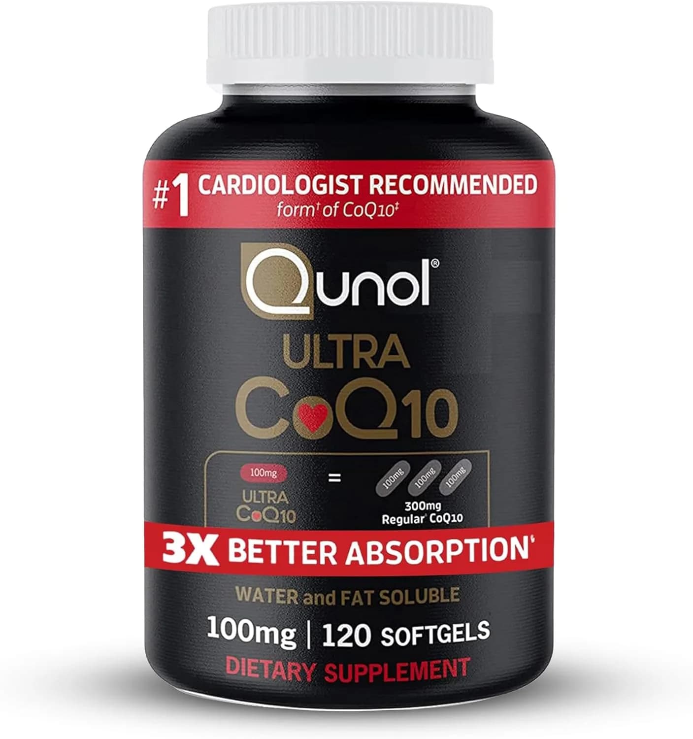 Qunol, Ultra CoQ10 100mg, 120 Softgels