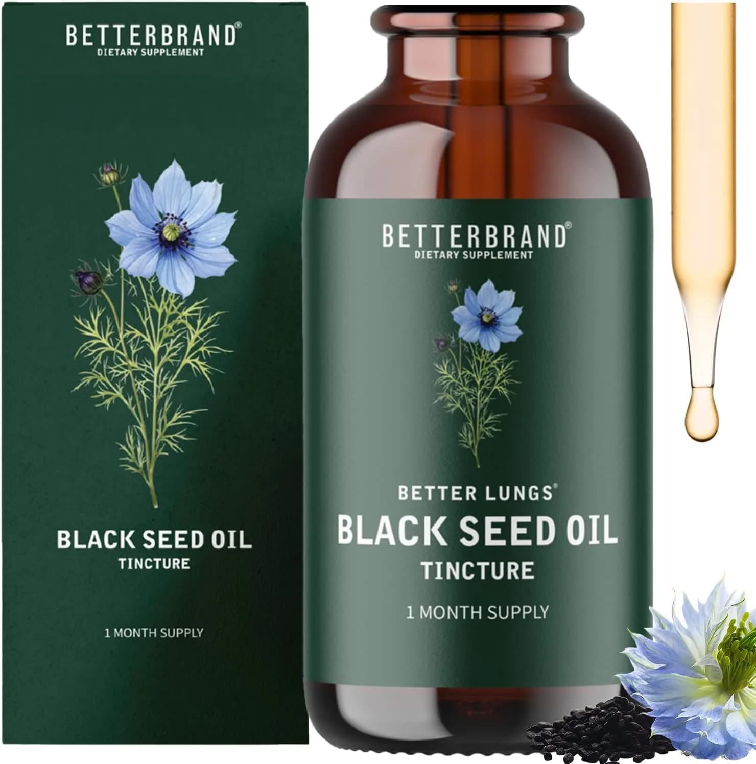 Betterbrand BetterLungs Black Seed Oil Tincture 60ml
