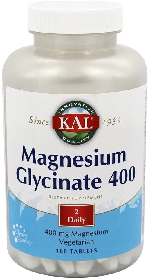 Magnesium Glycinate 400 90 Serv, 180 Count by KAL