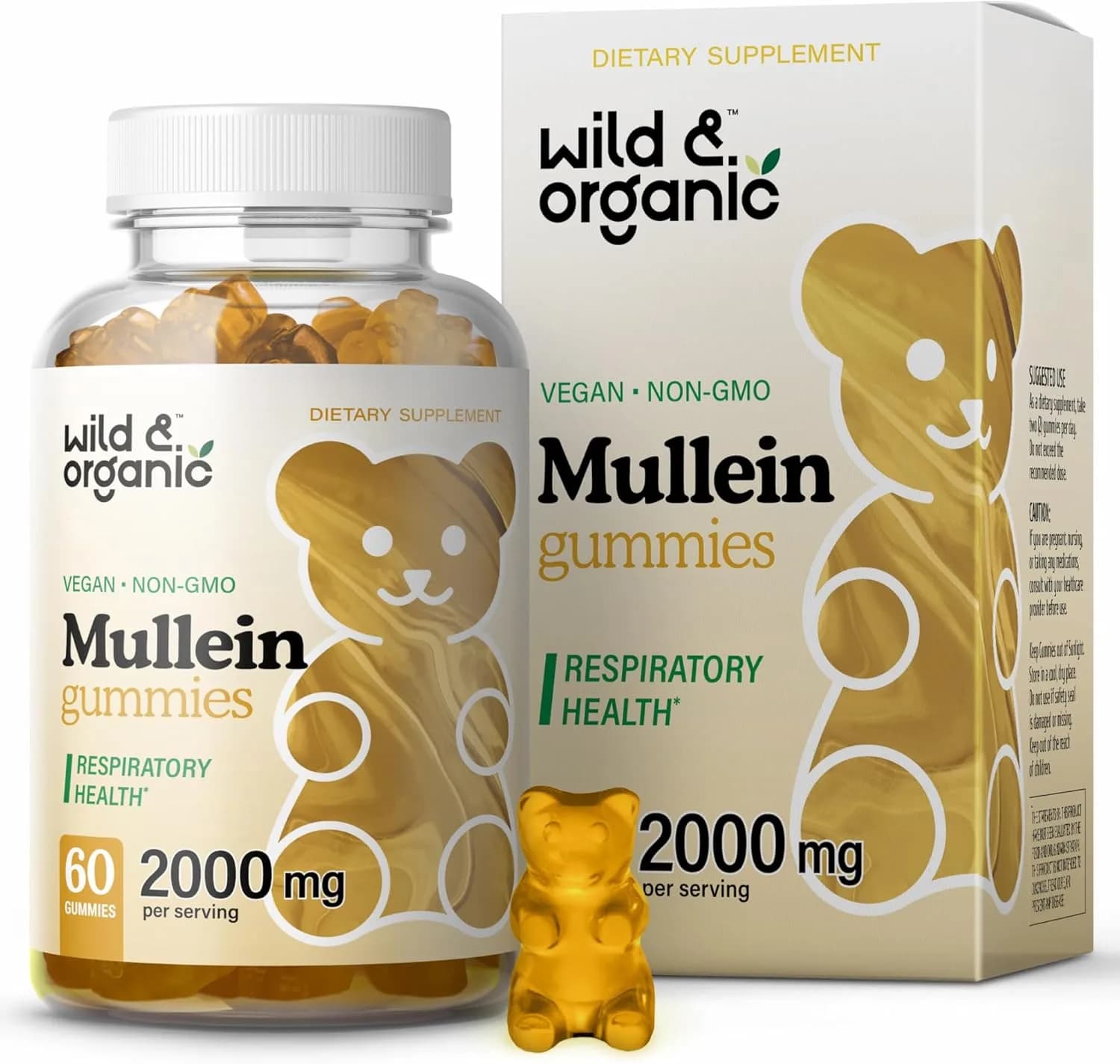 Mullein, 2000 mg, 60 Gummies by Wild & Organic