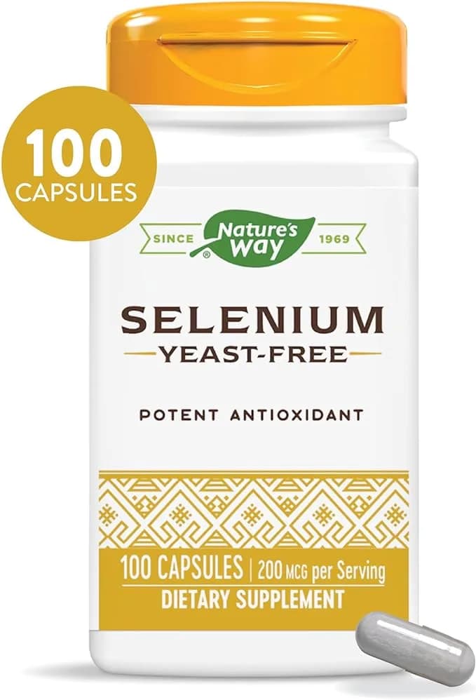 Selenium per serving, 200 mcg, 100 Capsules by Nature's Way
