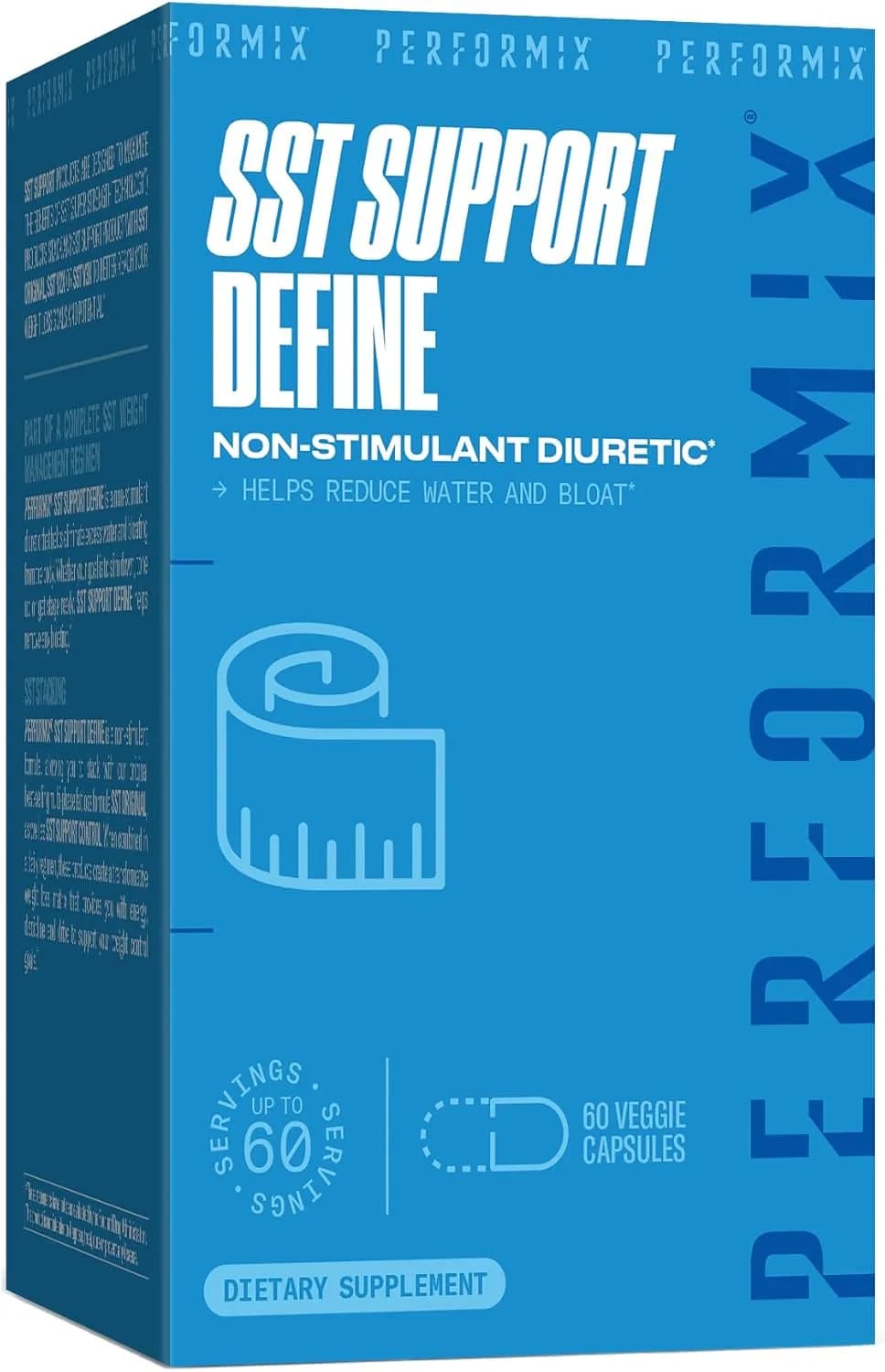 SST Support Define Non-Simulant Diuretic, 60 Capsules by Performix
