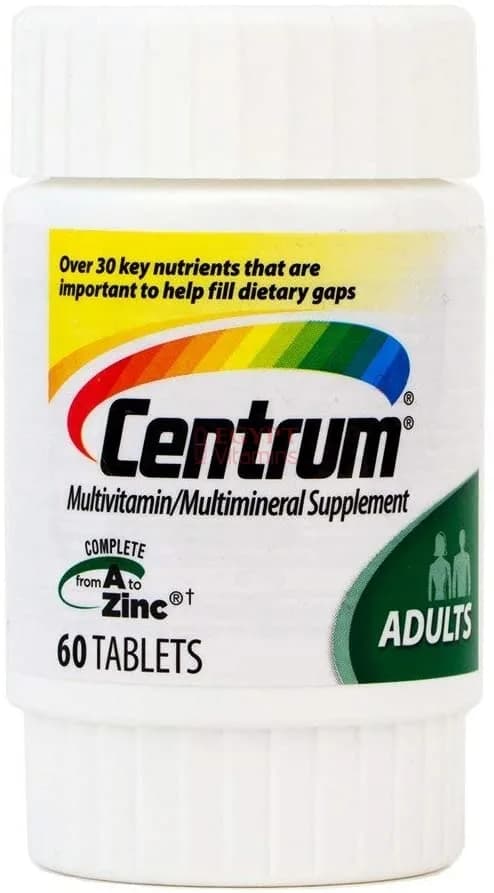 Multivitamins / Multiminerals for adults Unisex, 60 Tablets by Centrum