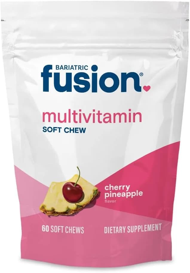 Soft Chews Cherry Pineapple Multivitamin, 60 Count by Bariatric Fusion