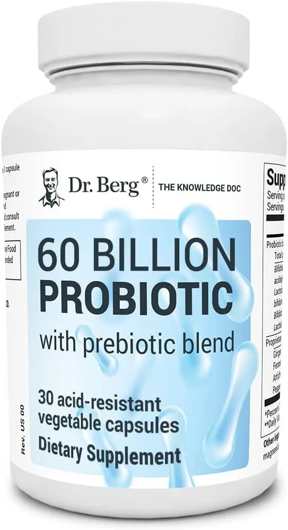 Dr Berg's Probiotic, 60 billion, 30 Capsules by Dr Berg's