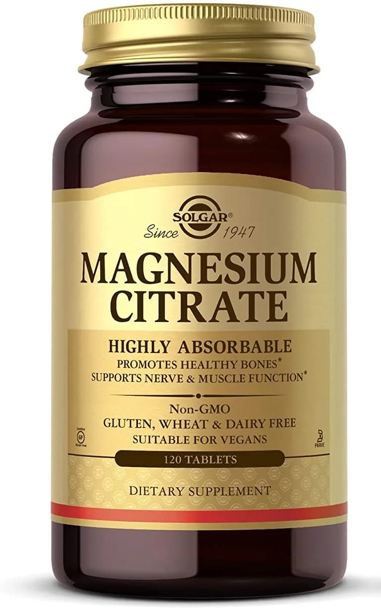 سولجار Magnesium Citrate, 120 Tablets by Solgar