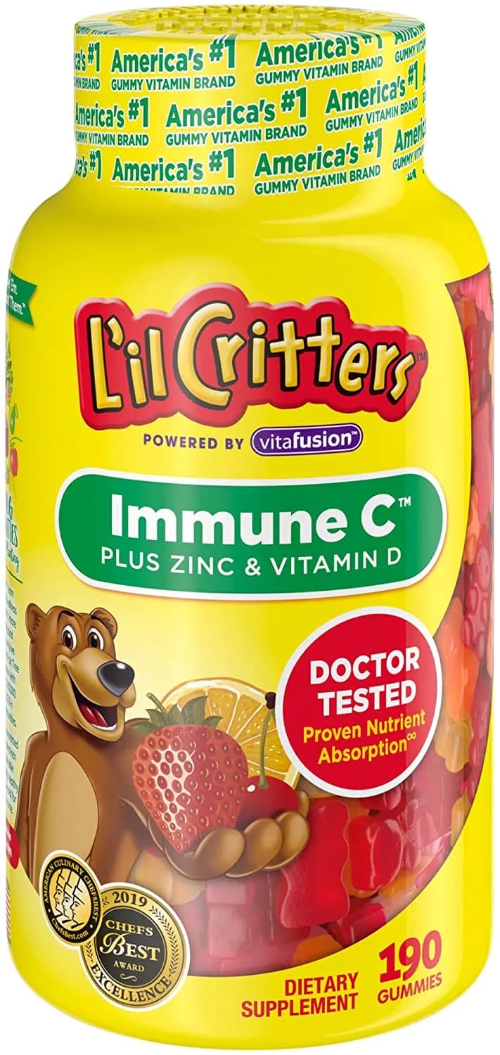 Kids Immune Support Gummy with Vitamin C, 190 Count by L'il Critters