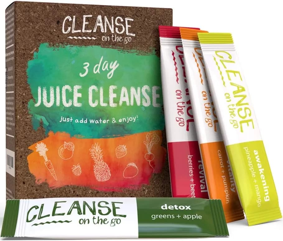 3 Day Juice Cleanse  | Natural Detox Powder Packets | 21 Servings