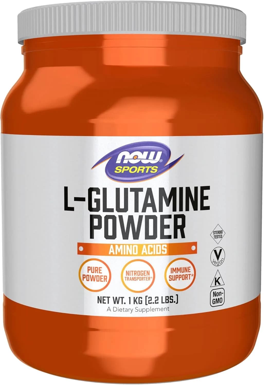 L-Glutamine Pure Powder Nitrogen Transporter* Amino Acid, 35.3 oz by NOW