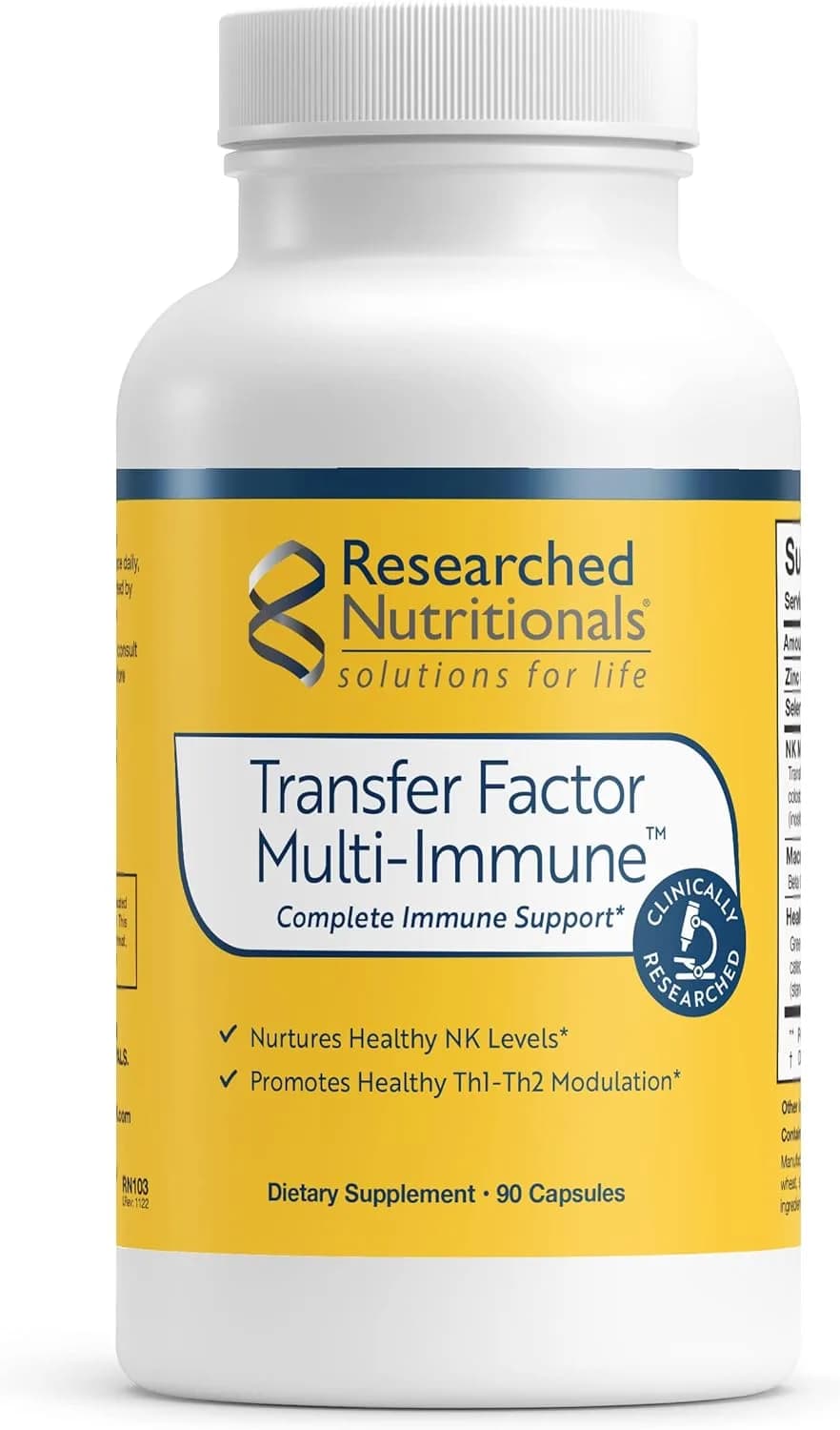 Transfer Factor Multi-Immune, 90 Capsules by Researched Nutritionals