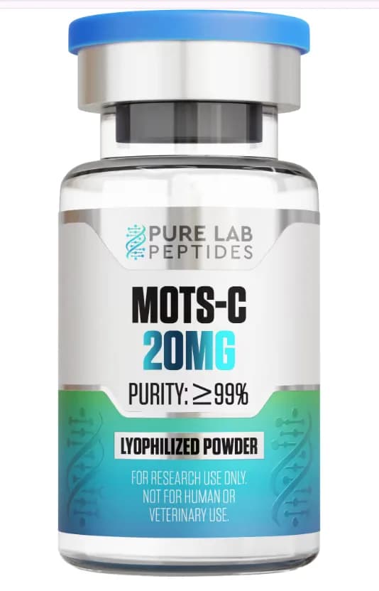 MOTS-c Supports Mitochondrial Health and Metabolic Flexibility, 20 mg by Pure lab peptides