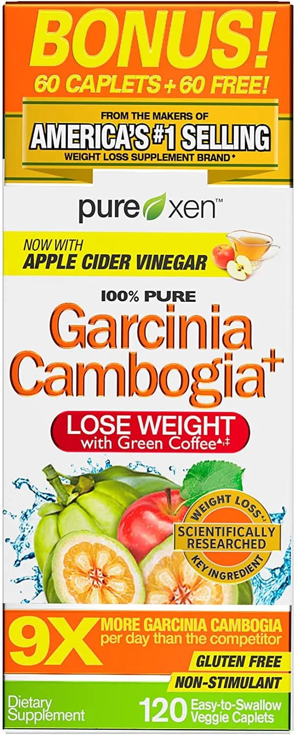 Purely Inspired Garcinia Cambogia Weight Loss Pills for Women & Men | Purely Inspired 100% Pure Garcinia Cambogia | Green Coffee Bean Extract & ACV | Weight Loss Supplement Pills | Weight Loss Products | 120 Pills الجارسينيا كامبوجيا مع حبوب القهوه الخضراء وخل التفاح لفقدان الوزن 120 حباية