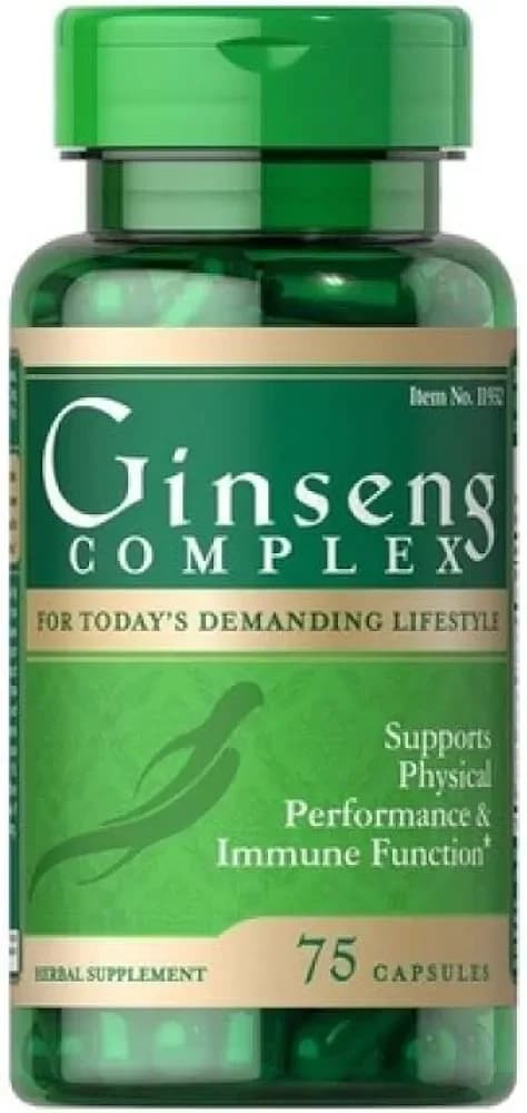 Ginseng Complex Energy & Vitality Supplement, 75 Capsules by Puritan's Pride