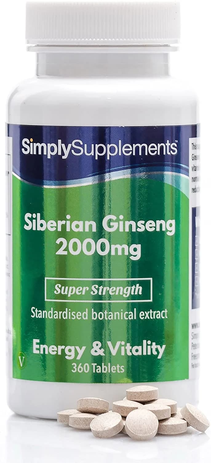 Siberian Ginseng, 2000 mg, 360 Tablets by Simply Supplements