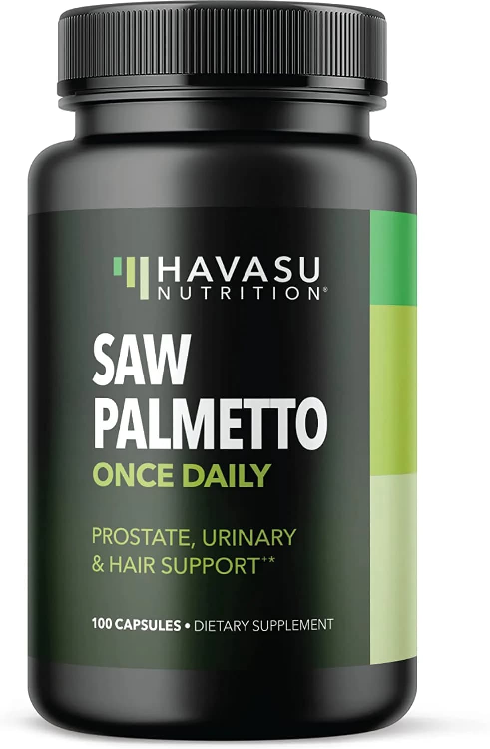 Saw Palmetto Prostate Supplements for Men as Potent DHT Blocker for Hair Growth and Beta Blocker to Decrease Frequent Urination (100, Daytime)