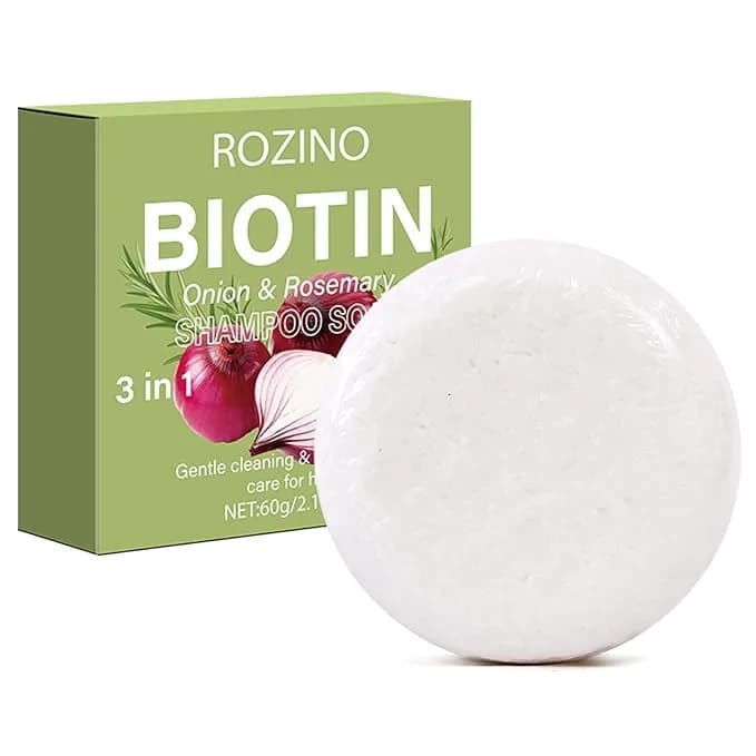 ROZINO Biotin Onion Rosemary Shampoo Bars 3 Pack