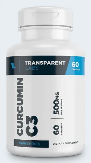 Turmeric Curcumin C3 Complex, 60 Capsules by Transparent Labs