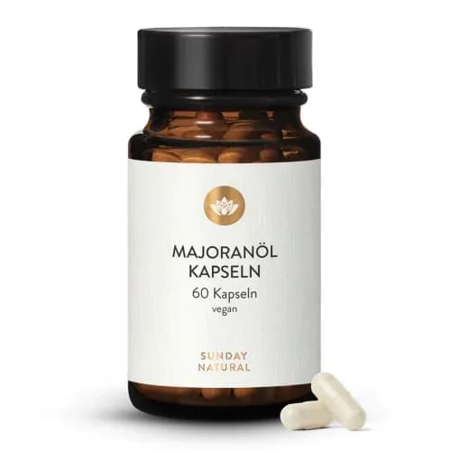 Sunday Natural Majoranöl Kapseln, 60 Capsules