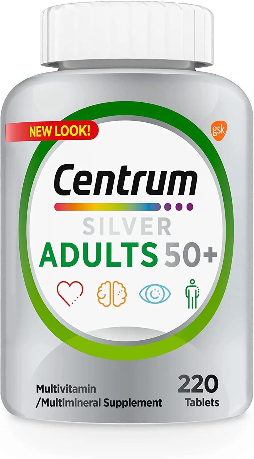 Silver Adults 50+ Multivitamin, 220 Tablets by Centrum