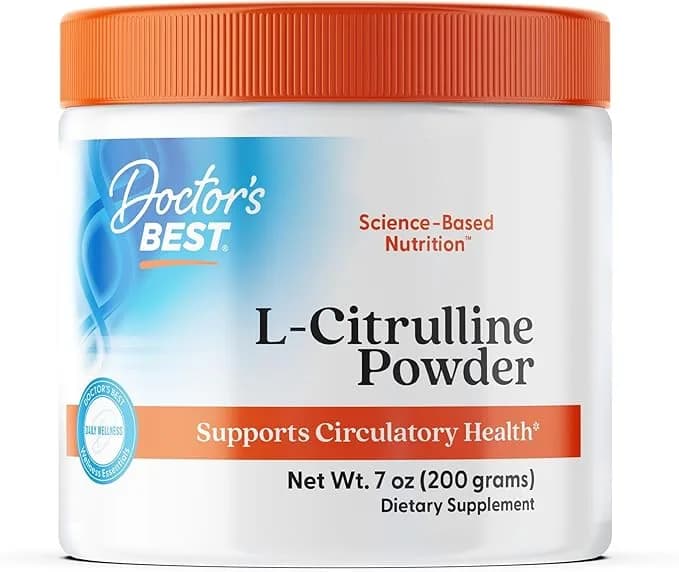 L-Citrulline Powder Pure NO Booster Unflavored Gluten by Doctor's Best