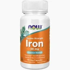 Iron Essential Energy, 36 mg, 90 Veg Capsules by NOW