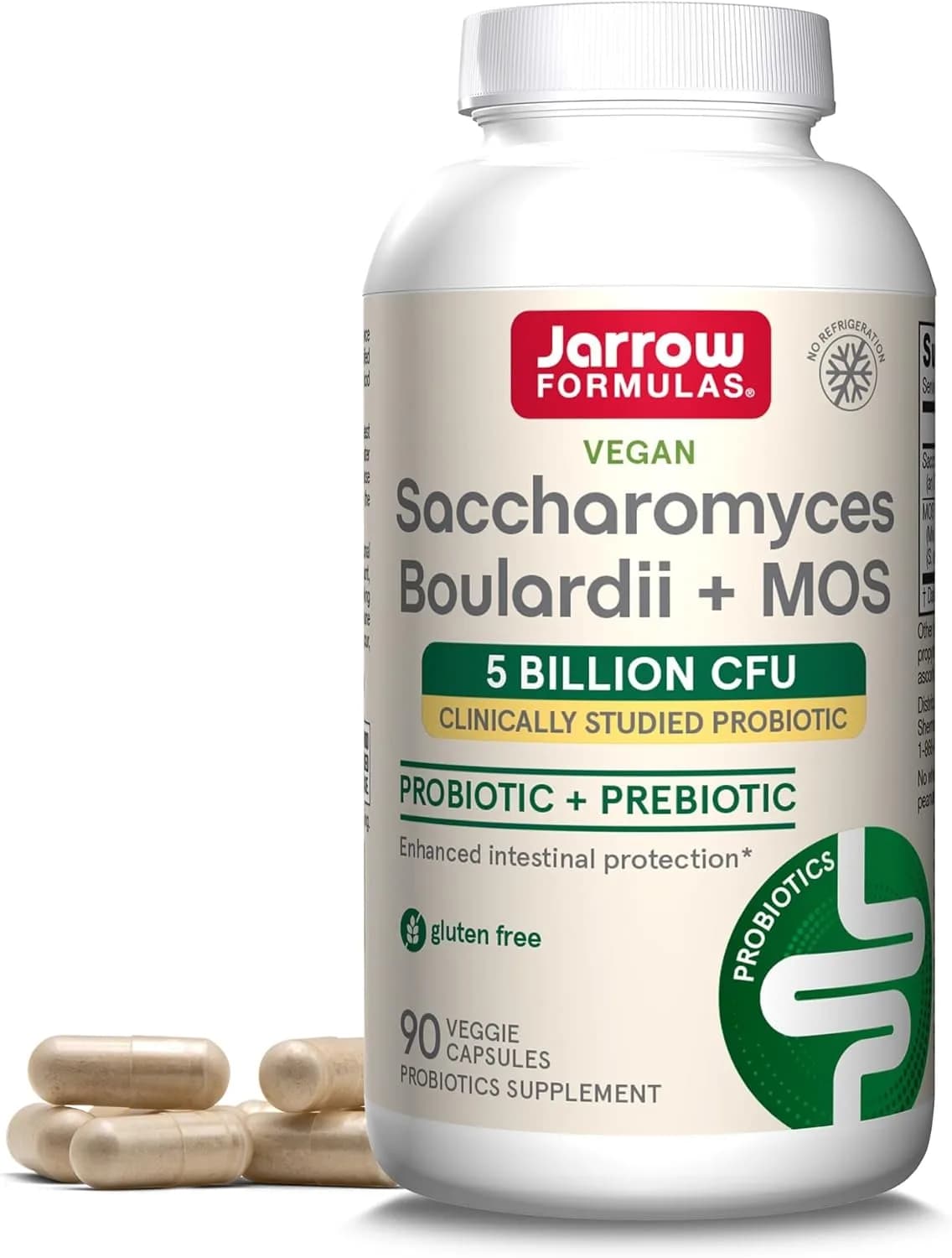 JARROW FORMULAS, Saccharomyces Boulardii MOS, 90 Count