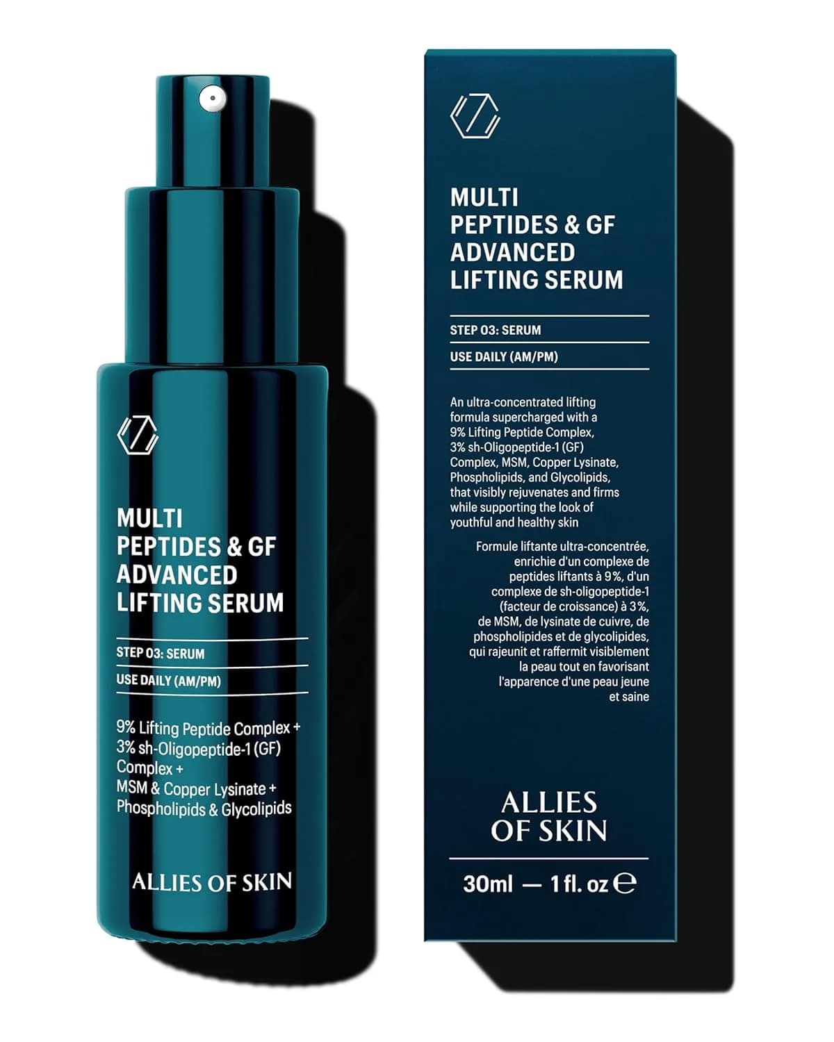 Allies of Skin Growth Factor Serum | 3% GF + 9% Peptides Lifting