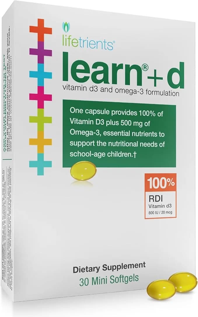 Lifetrients Lifetrients Learn+D Vitamin D3 & Omega-3 30 Mini
