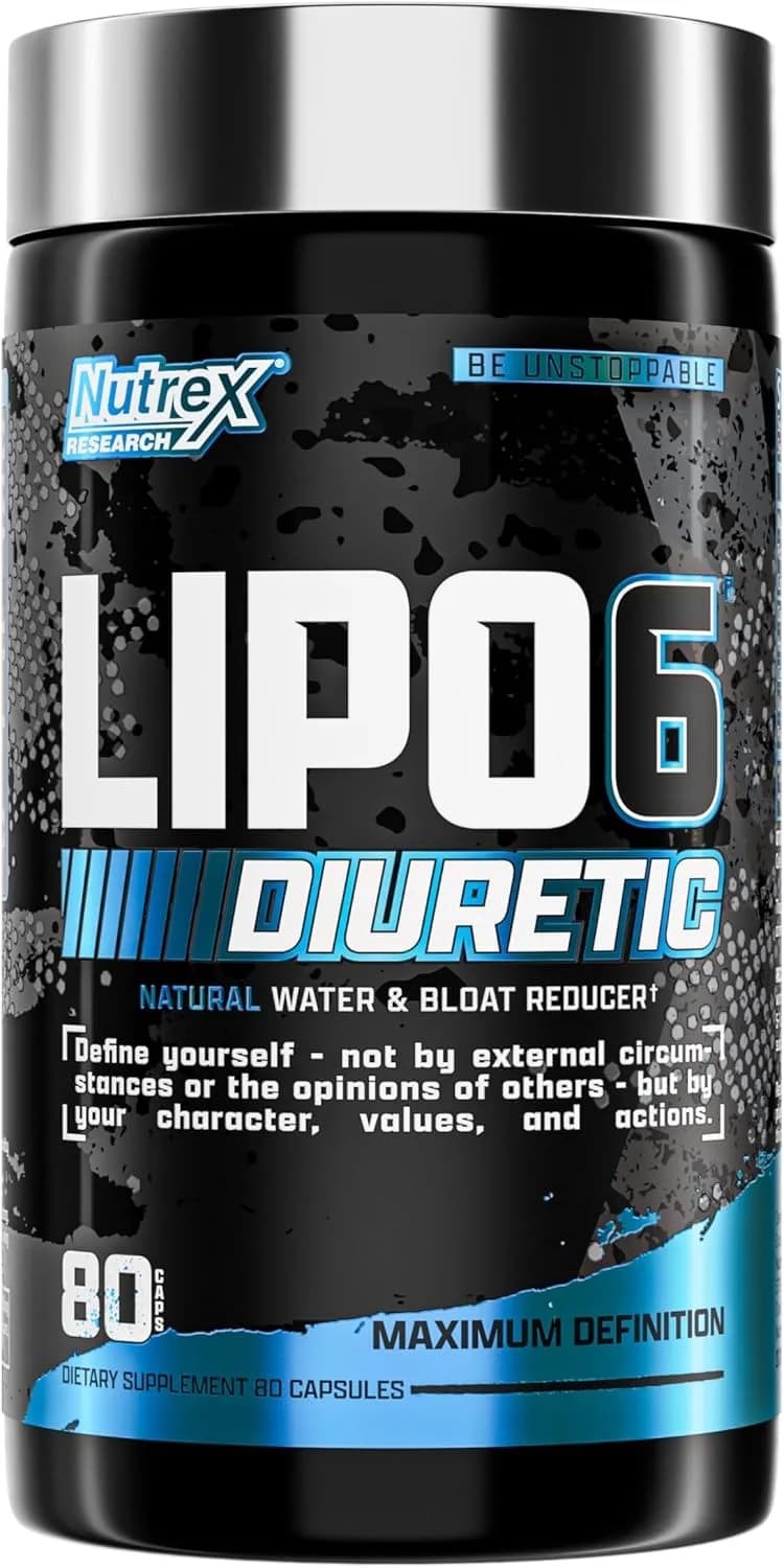 Lipo-6 Natural Water Retention Pills, 80 Count by Nutrex