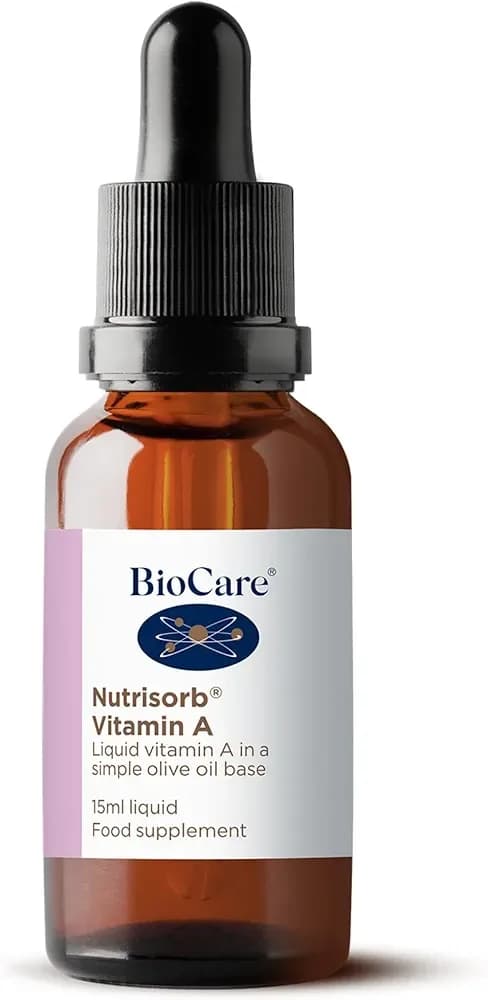 Nutrisorb Vitamin A Pure Liquid Drops, 2500 IU, 15 mL by BioCare