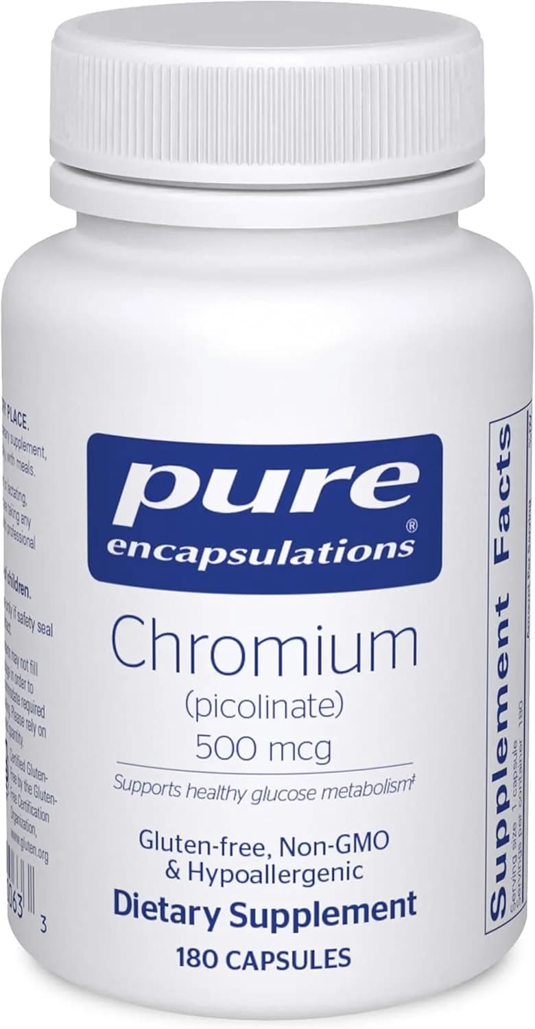 PURE ENCAPSULATIONS Pure Encapsulations Chromium Picolinate 500 mcg | 180 Caps